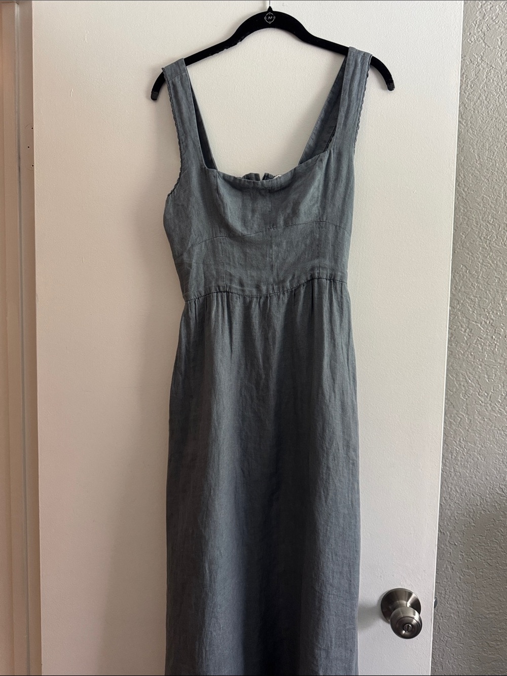 Zara Sleeveless Maxi Dress in Gray
